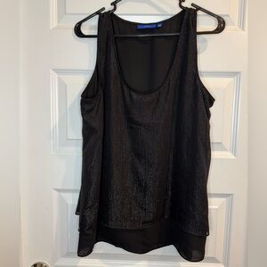 Apt. 9 Shimmering Black Tank Top
